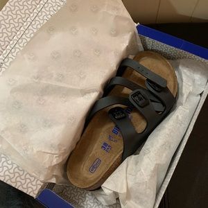 Brand new black Florida Birkenstocks.